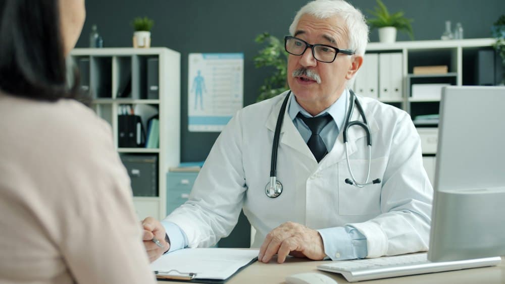 Doctor consulting with a patient